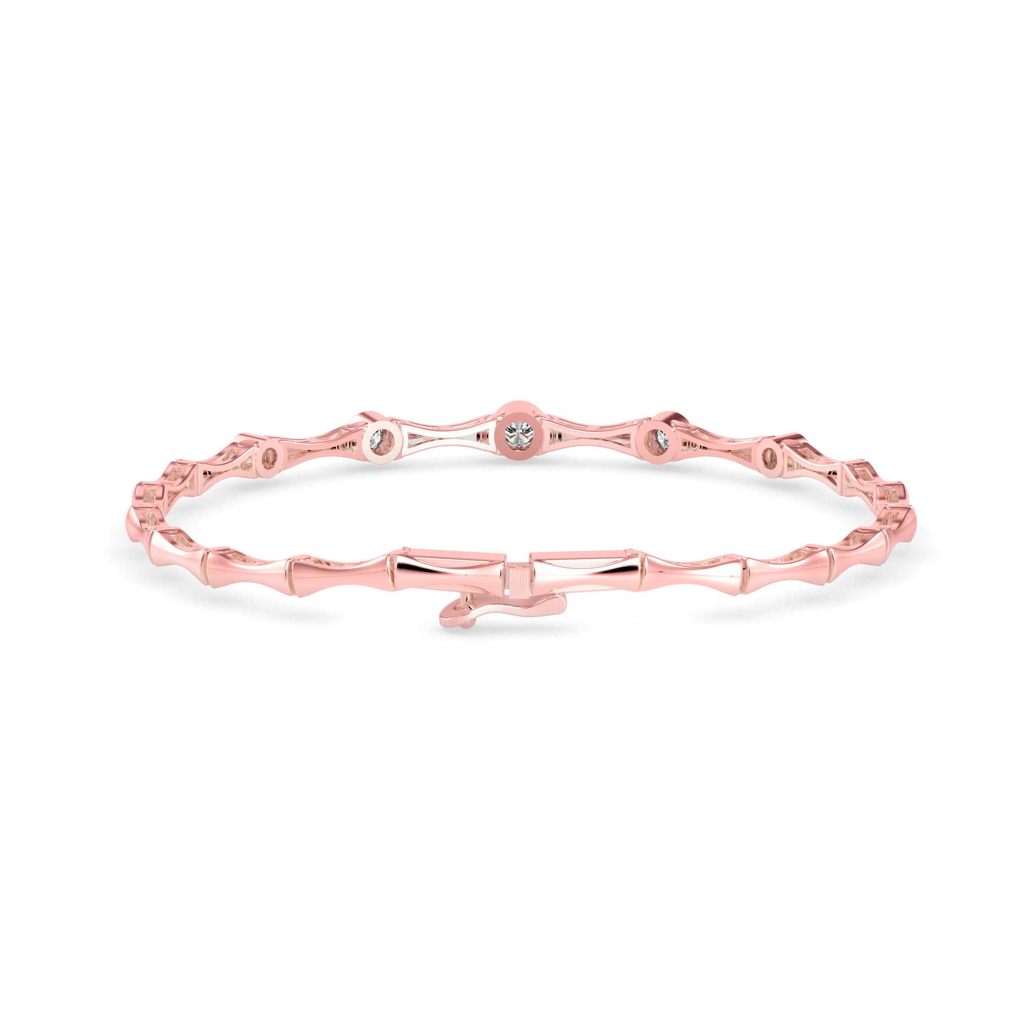 Precious Diamond Tennis Bracelet-Rose Gold