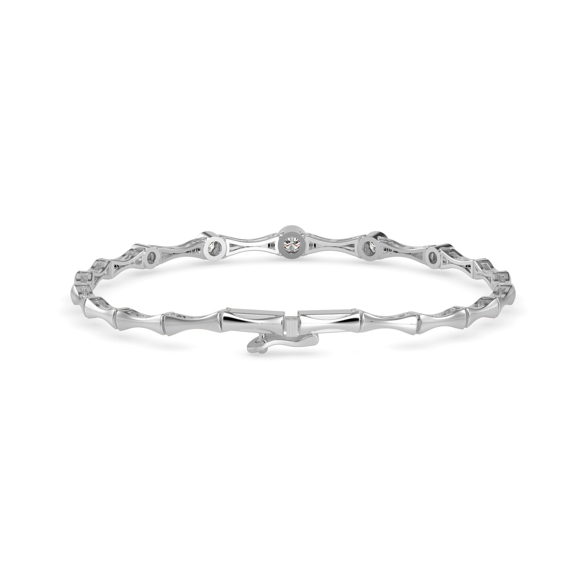 Precious Diamond Tennis Bracelet-Silver