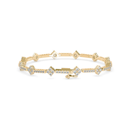 Oshun Diamond Tennis Bracelet- golden