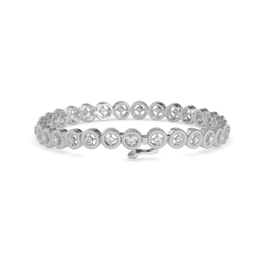 Lovell Tennis Diamond Bracelet-Silver