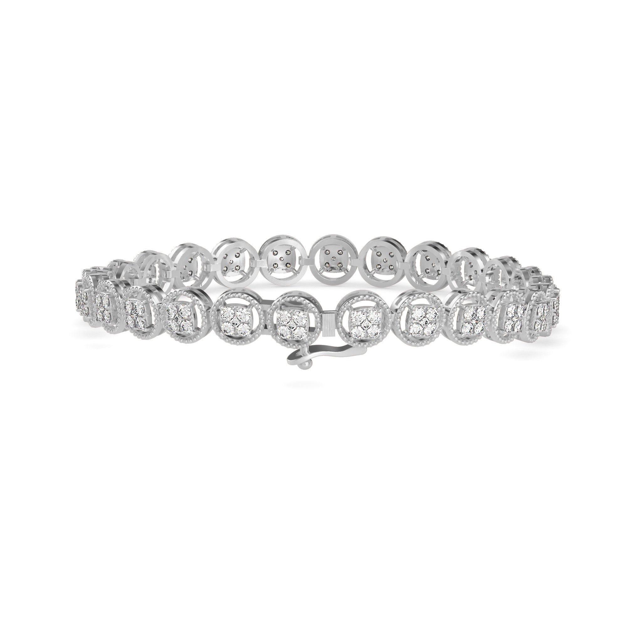 Venelia Diamond Tennis Bracelet-Silver