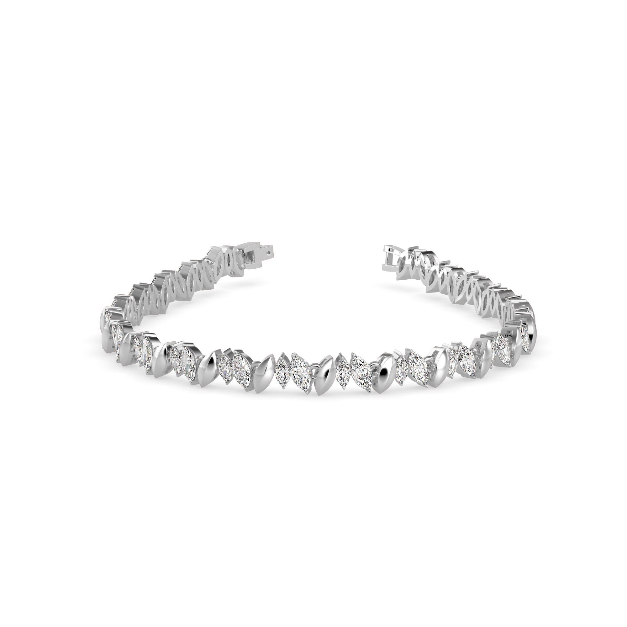 Skye Diamond Tennis Bracelet-Silver