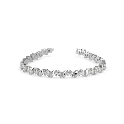 Skye Diamond Tennis Bracelet-Silver