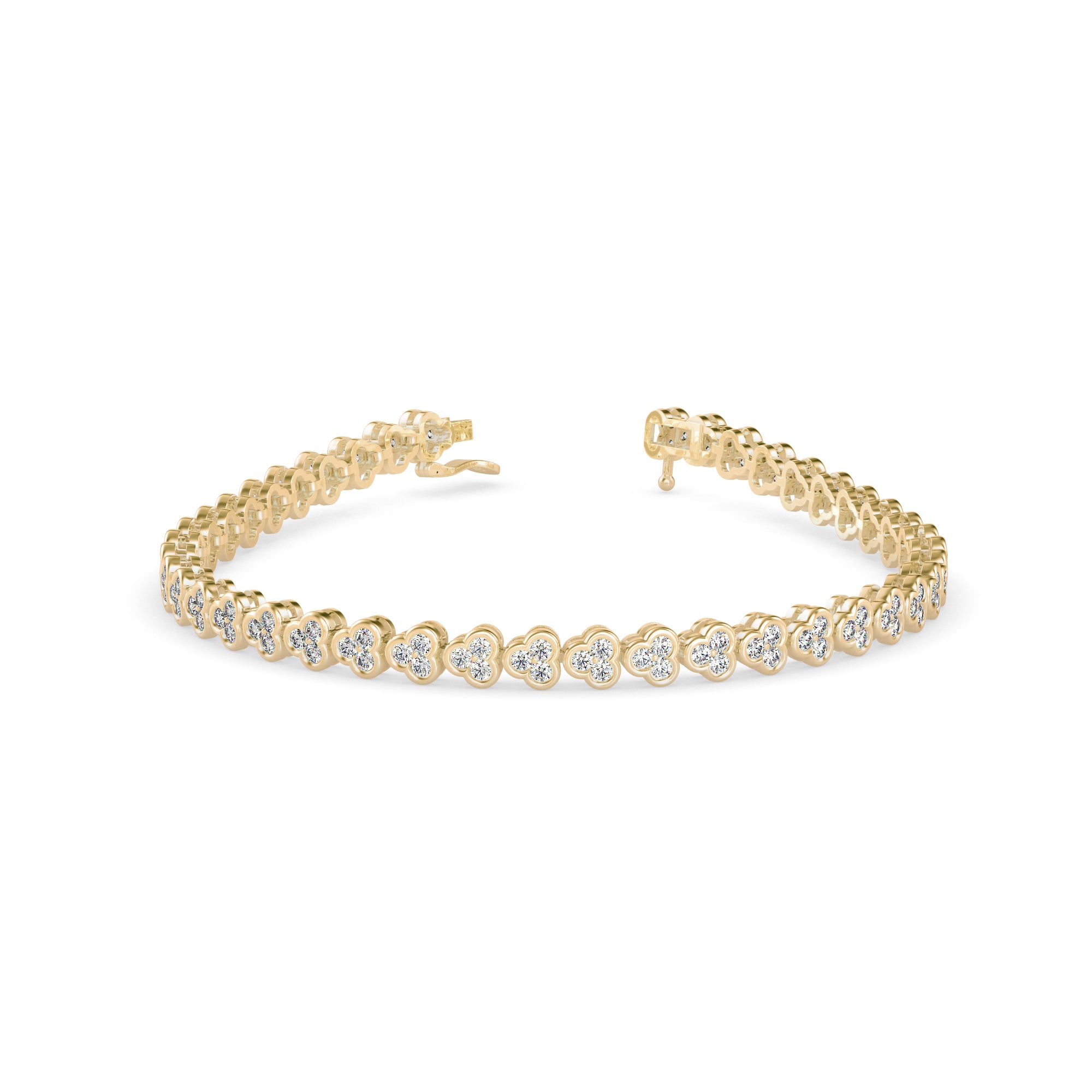 Eclat Diamond Tennis Bracelet- Golden