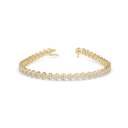 Eclat Diamond Tennis Bracelet- Golden