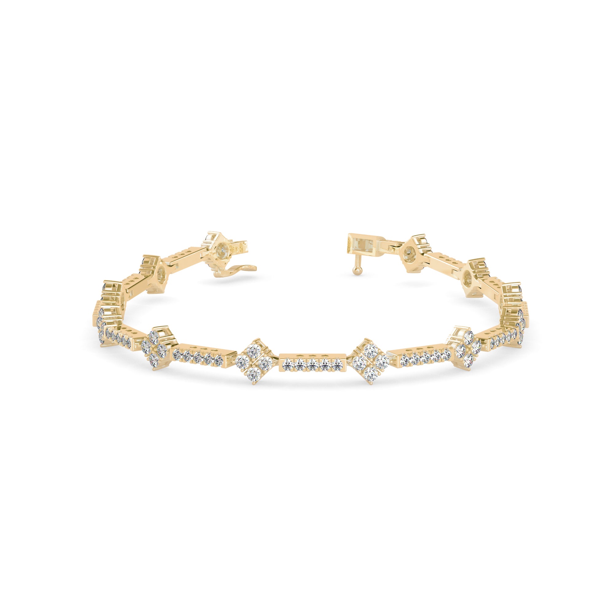 Oshun Diamond Tennis Bracelet- golden