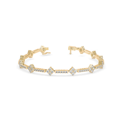 Oshun Diamond Tennis Bracelet- golden
