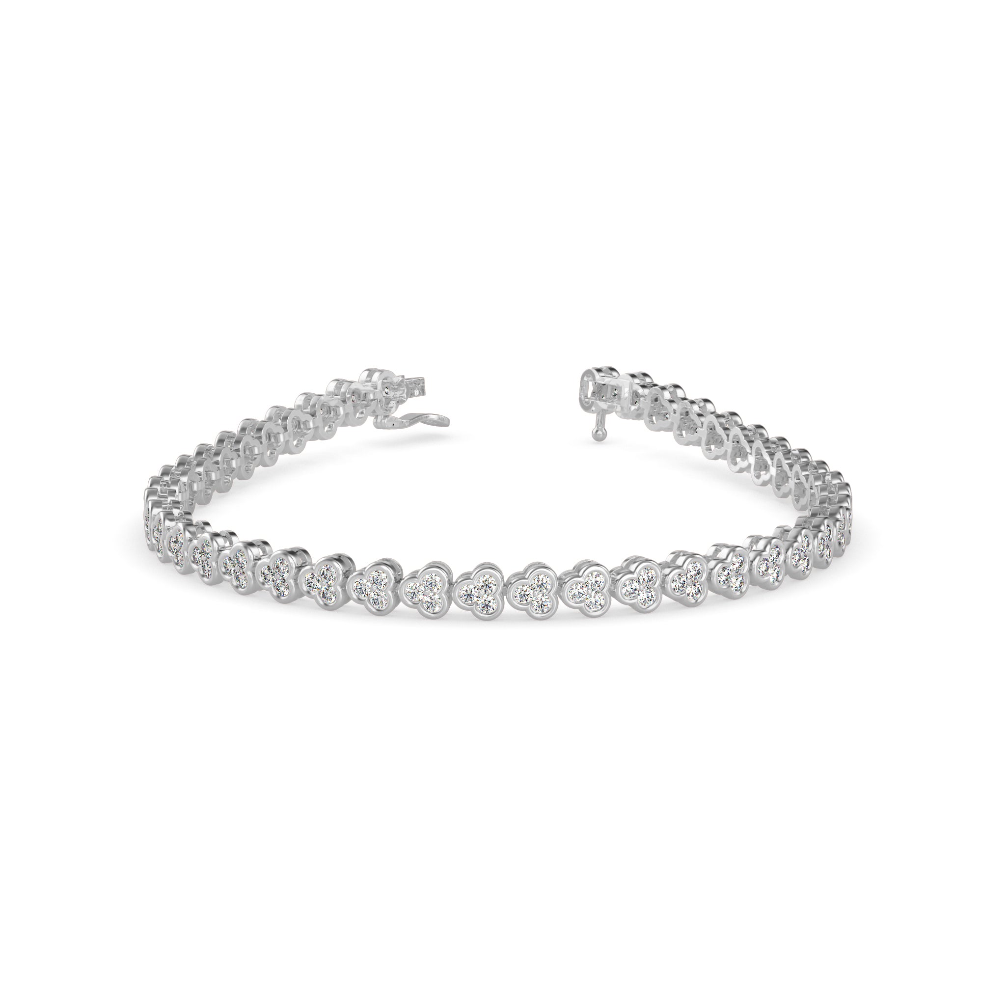 Eclat Diamond Tennis Bracelet-Silver
