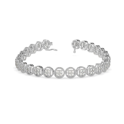 Venelia Diamond Tennis Bracelet-Silver