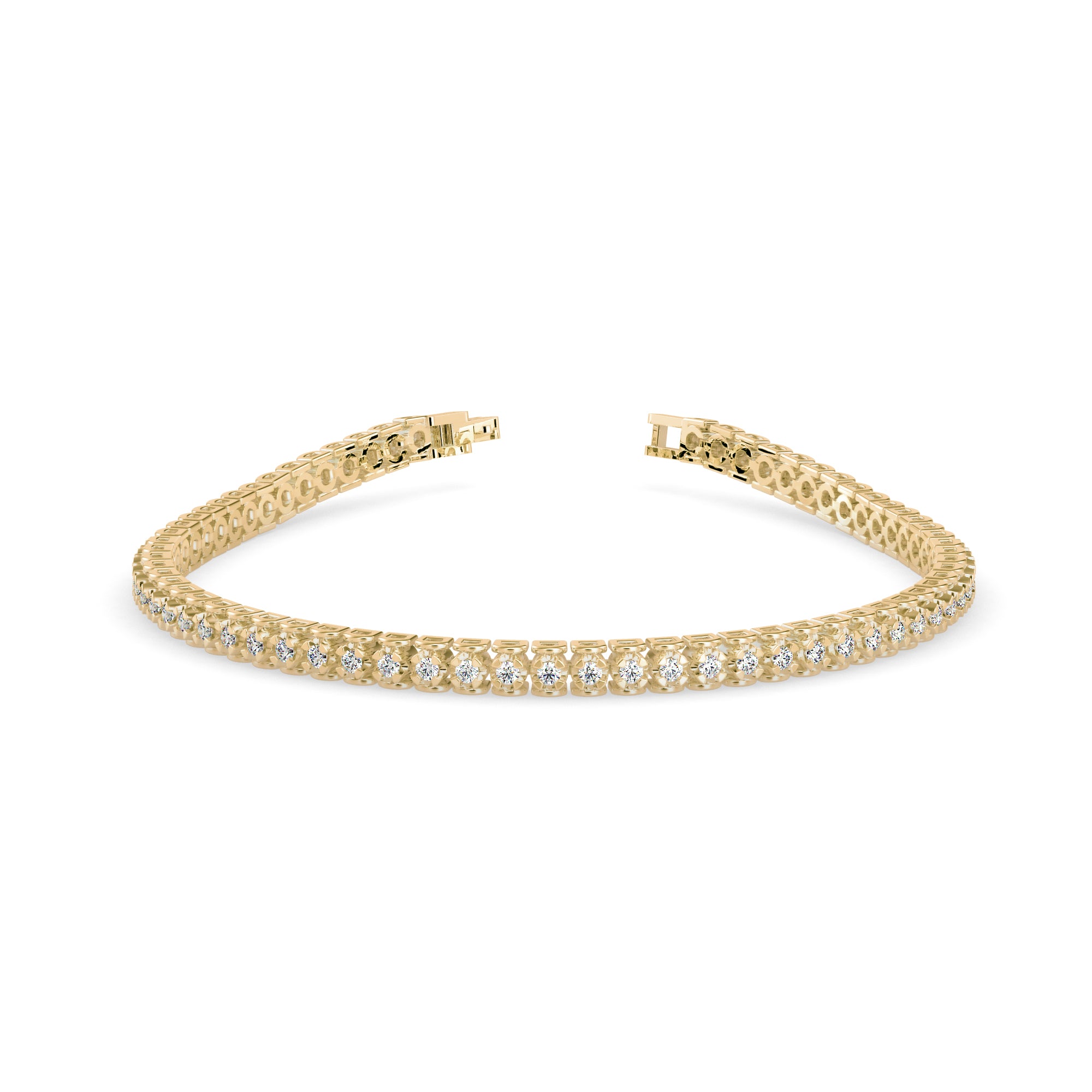 Orana Tennis Diamond Bracelet-Golden