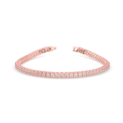 Orana Tennis Diamond Bracelet-Rose Gold