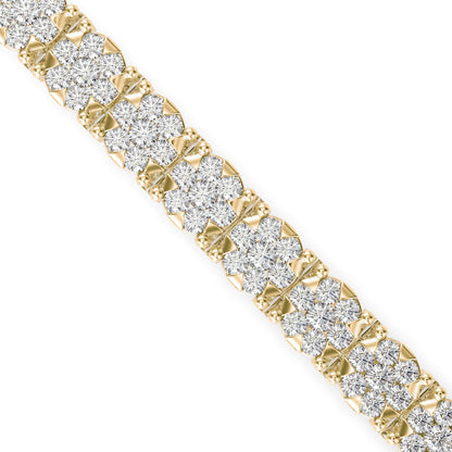Egeria Diamond Tennis Bracelet-Golden