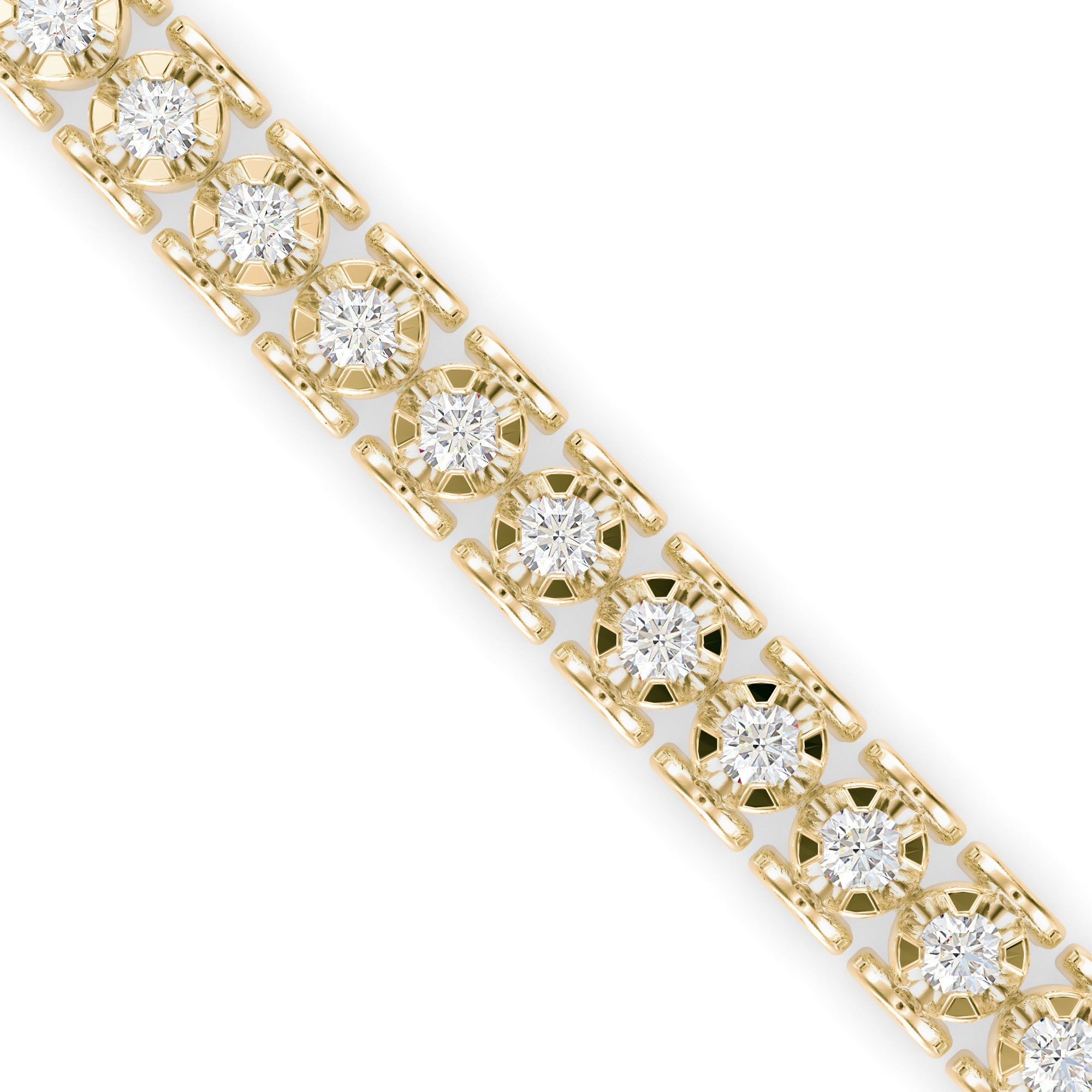 Orana Tennis Diamond Bracelet-Golden