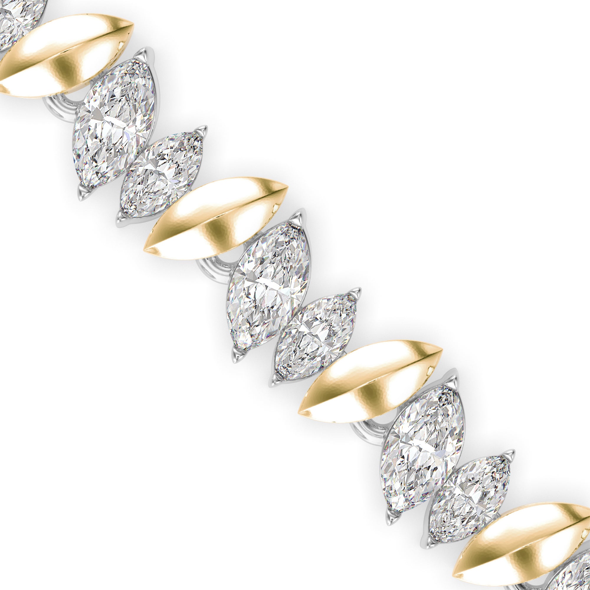 Skye Diamond Tennis Bracelet-Golden
