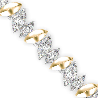 Skye Diamond Tennis Bracelet-Golden