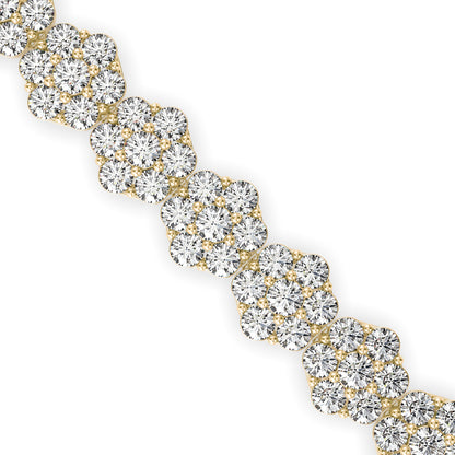Fortuna Tennis Diamond Bracelet-Golden