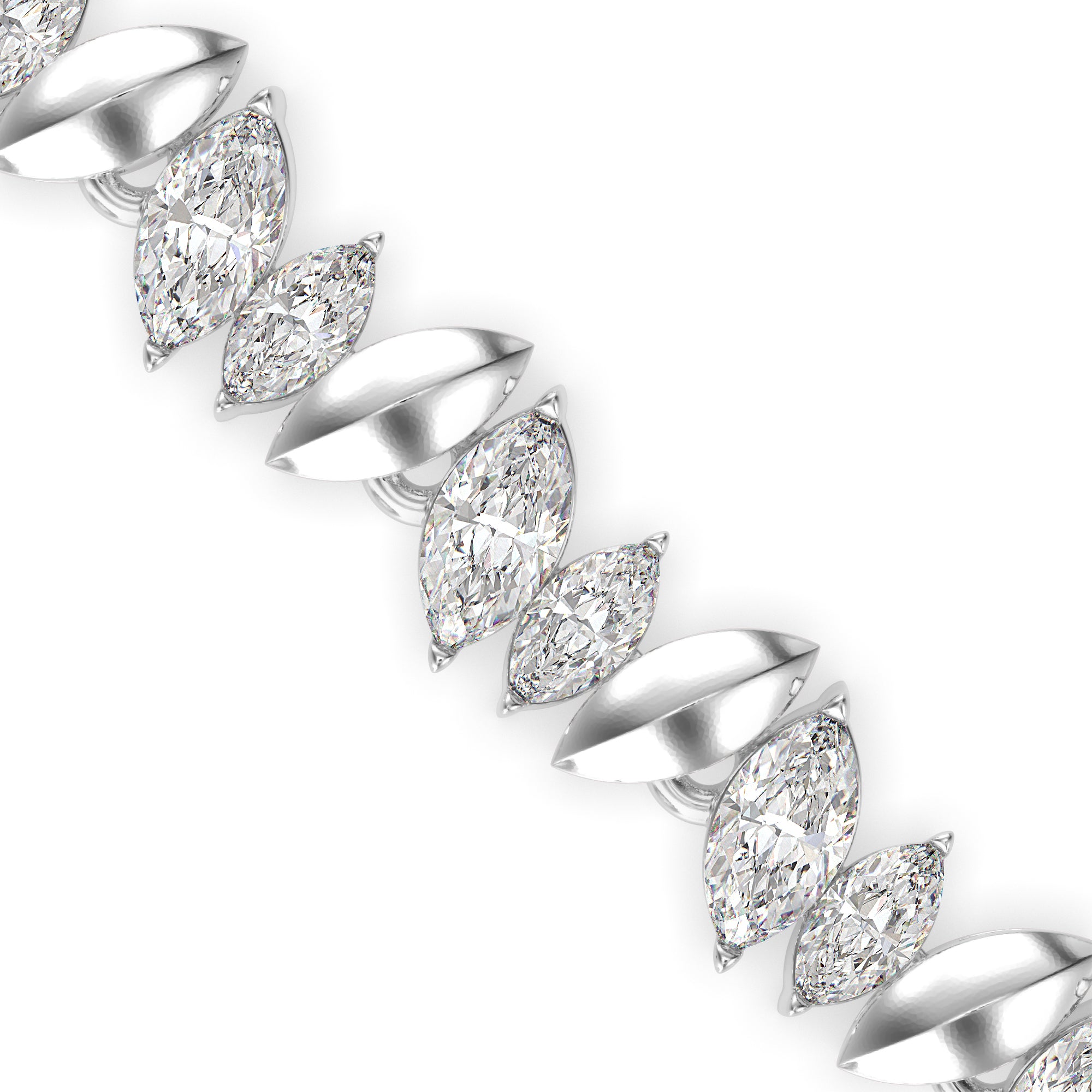 Skye Diamond Tennis Bracelet-Silver