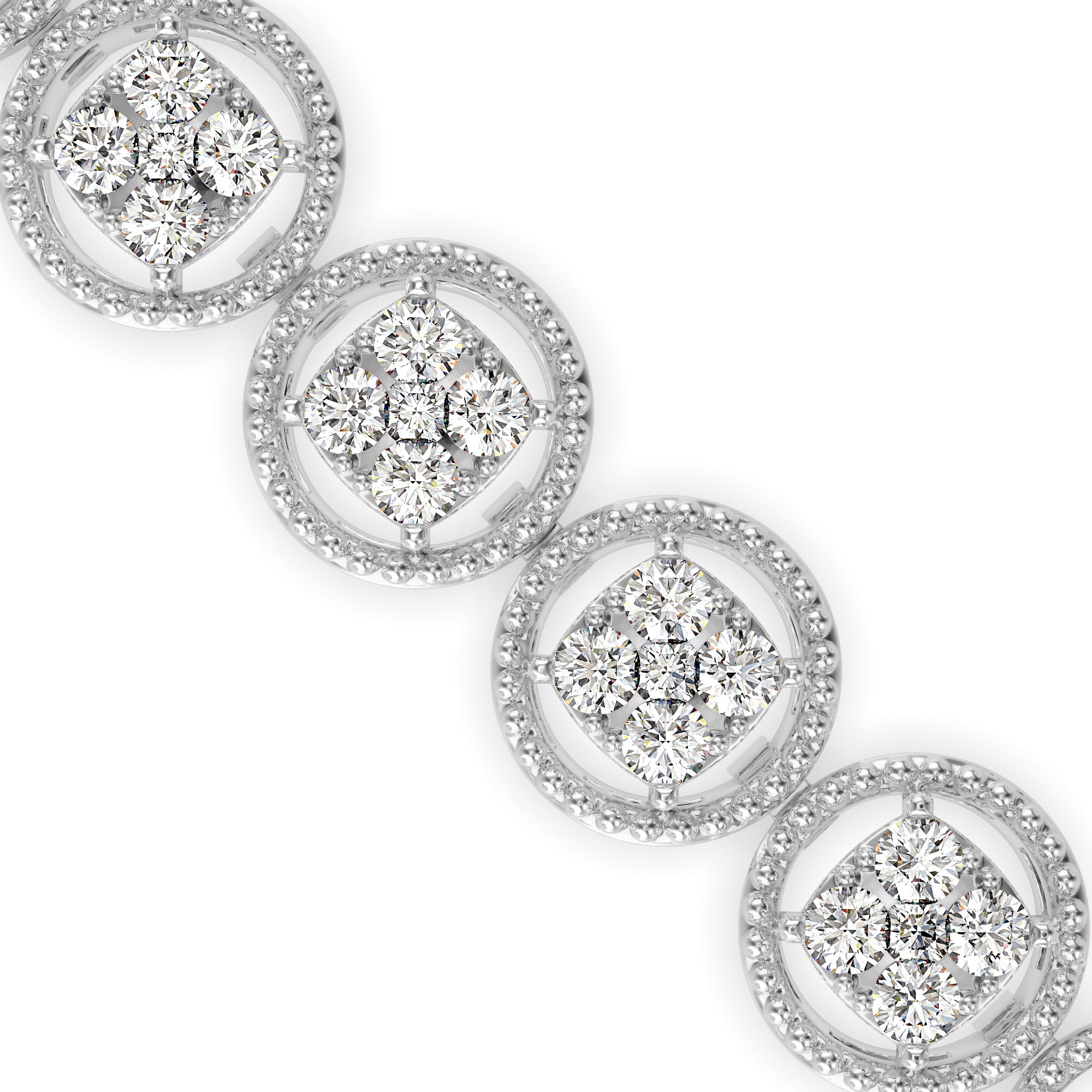 Venelia Diamond Tennis Bracelet-Silver