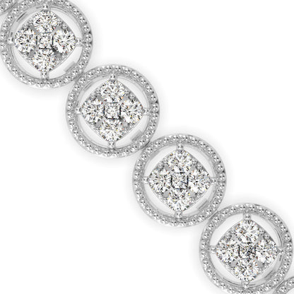 Venelia Diamond Tennis Bracelet-Silver