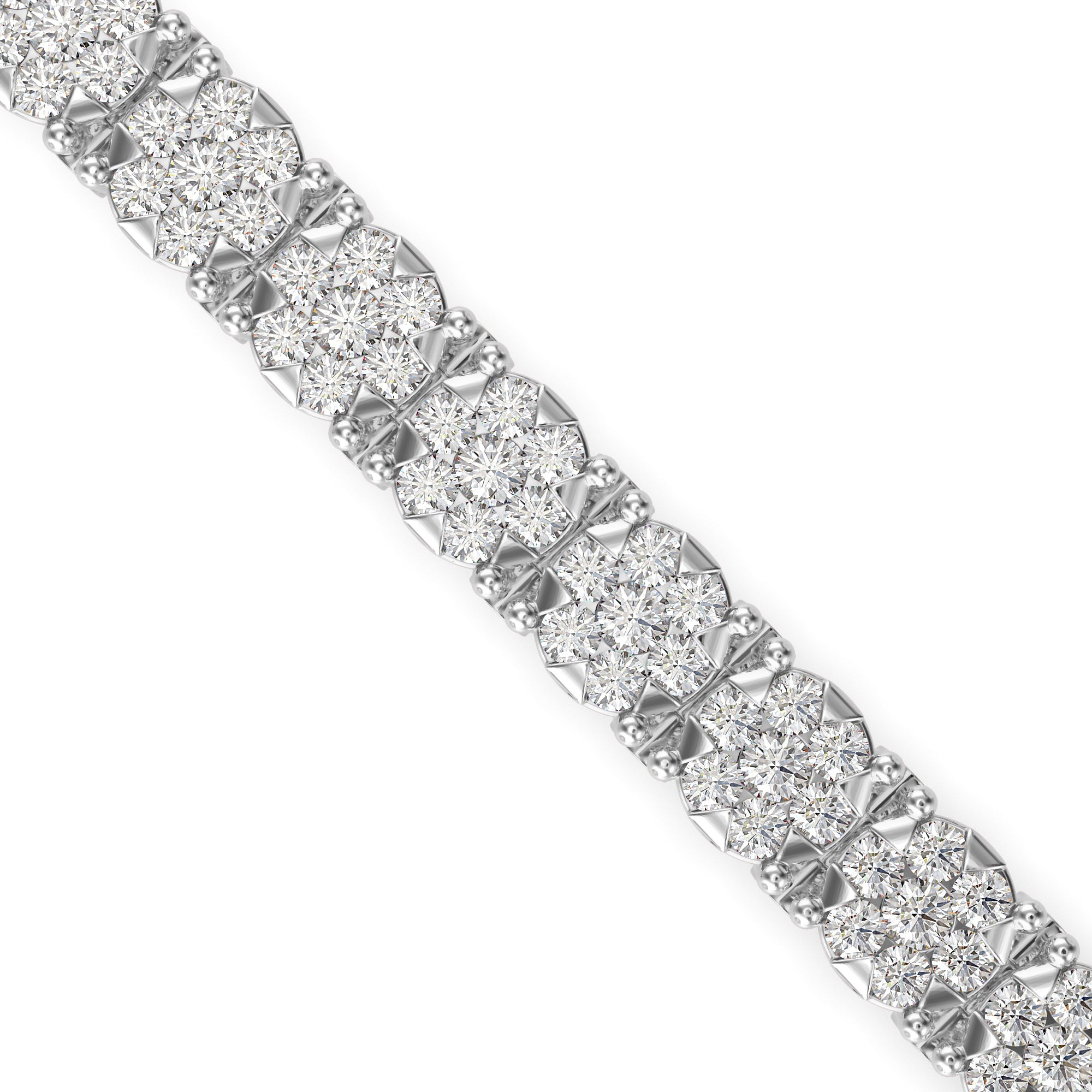 Egeria Diamond Tennis Bracelet-Silver