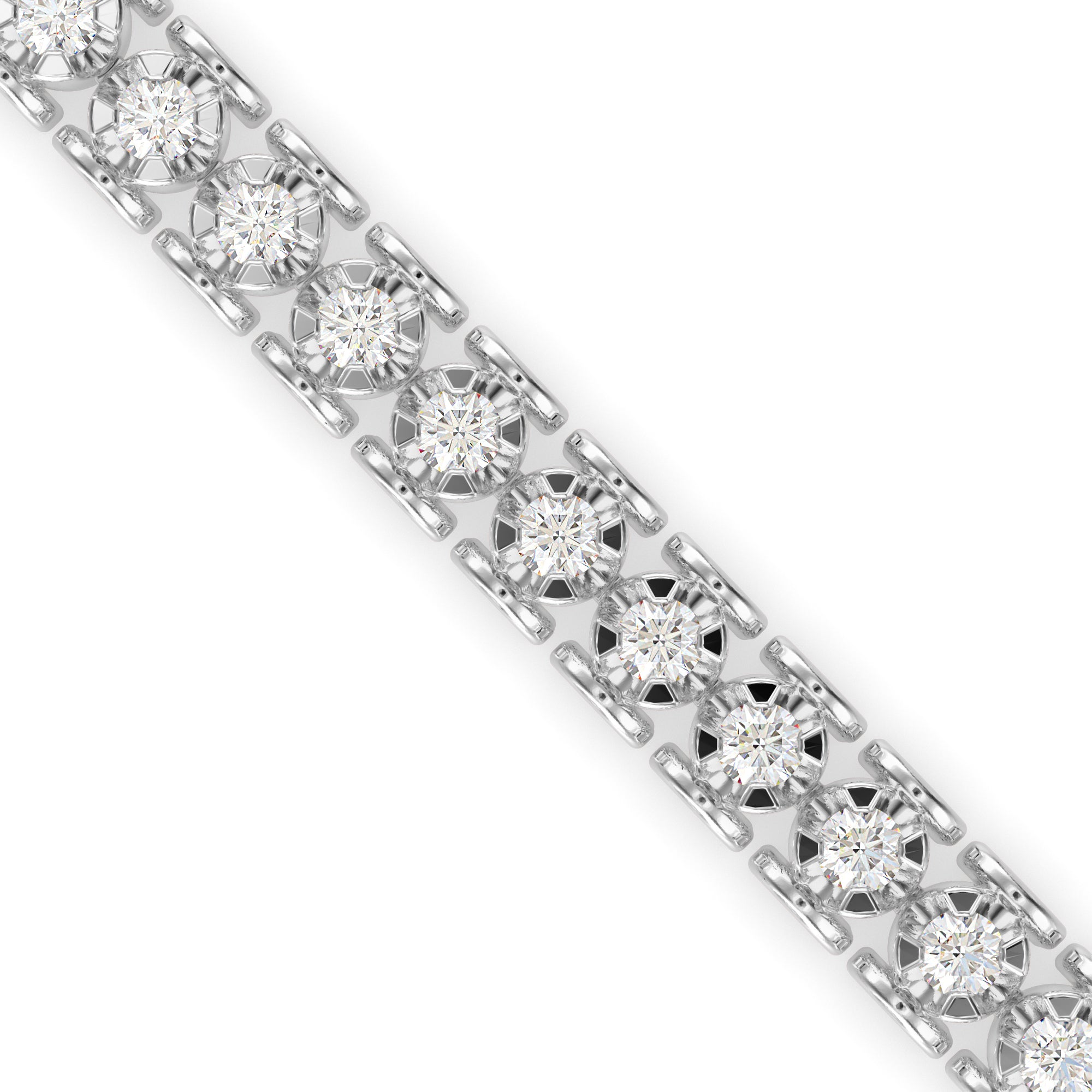 Orana Tennis Diamond Bracelet-Silver