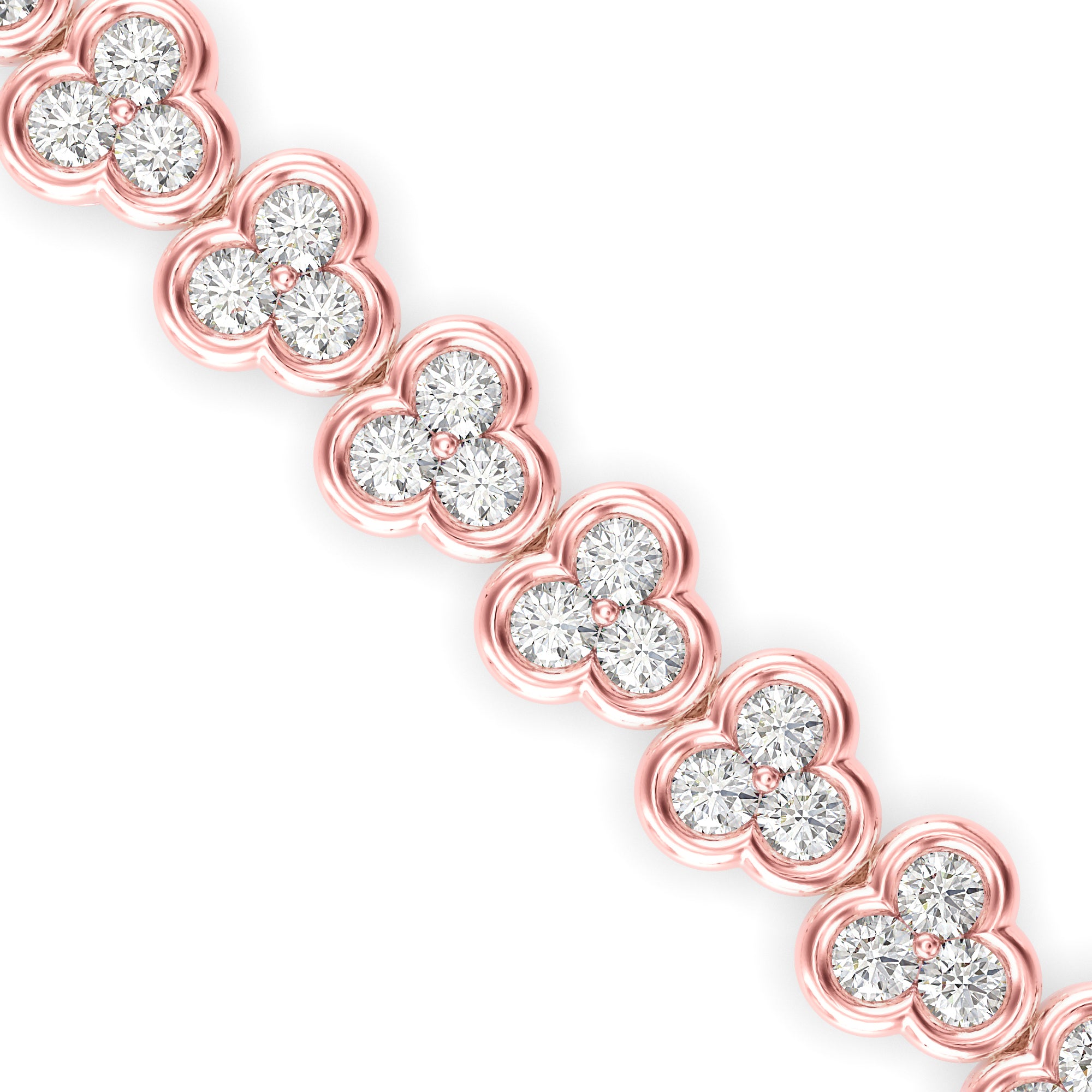 Eclat Diamond Tennis Bracelet-Rose Gold