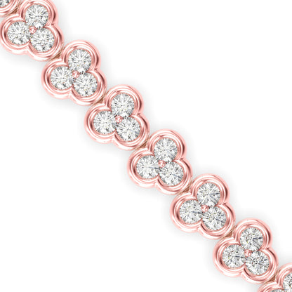 Eclat Diamond Tennis Bracelet-Rose Gold