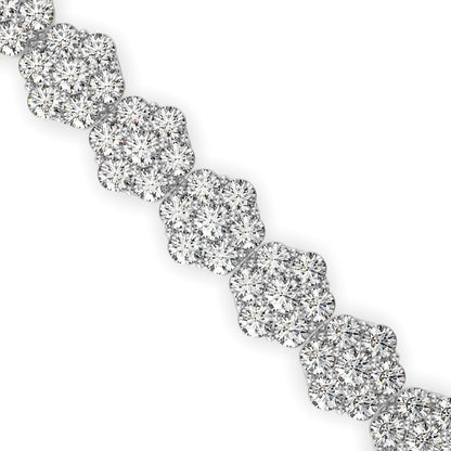 Fortuna Tennis Diamond Bracelet-Silver