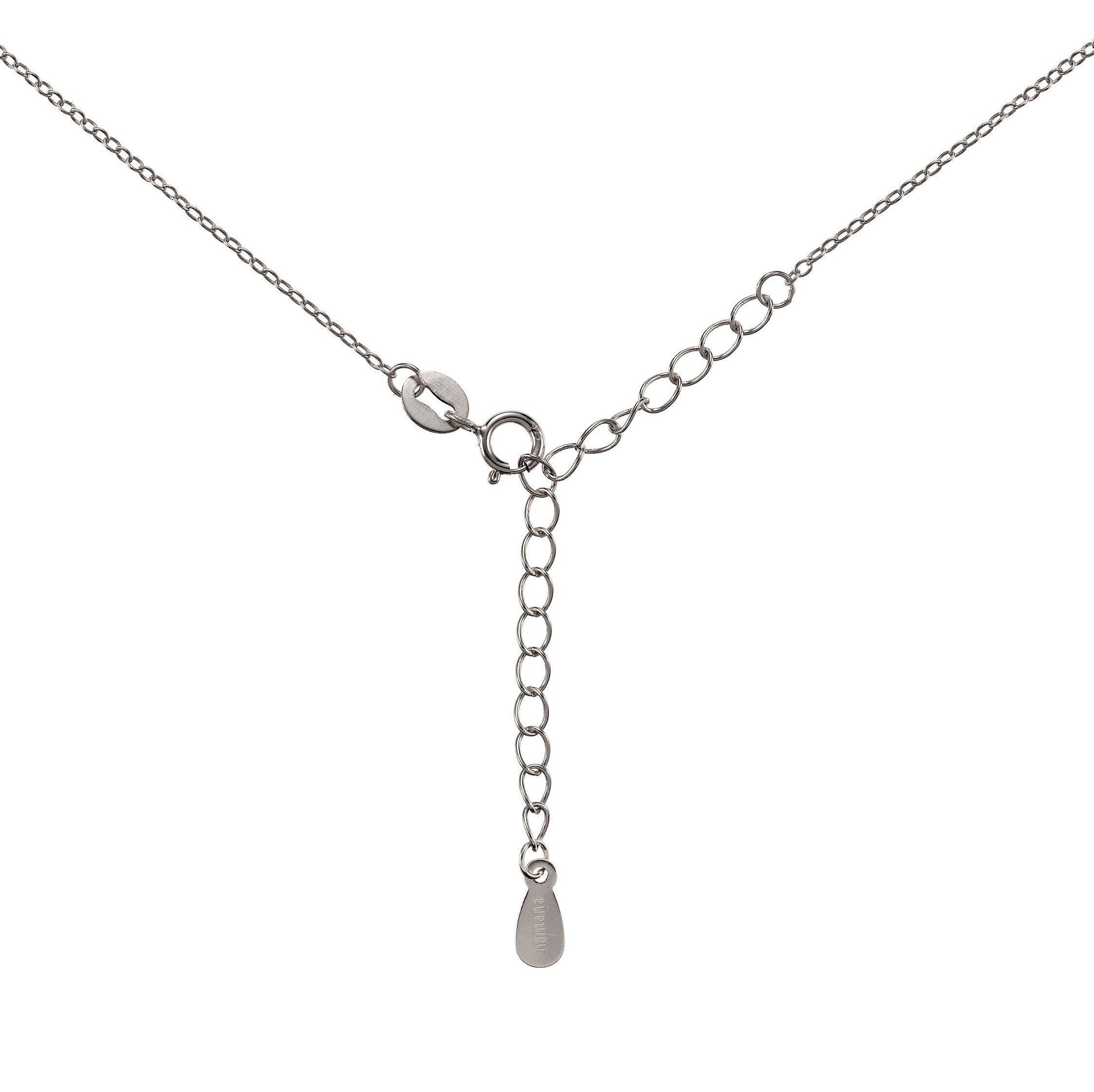 Glima Silver Infinity Necklace – Rhodium-Plated 925 Sterling with CZ Sparkle