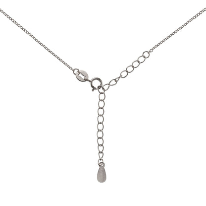 Glima Silver Infinity Necklace – Rhodium-Plated 925 Sterling with CZ Sparkle