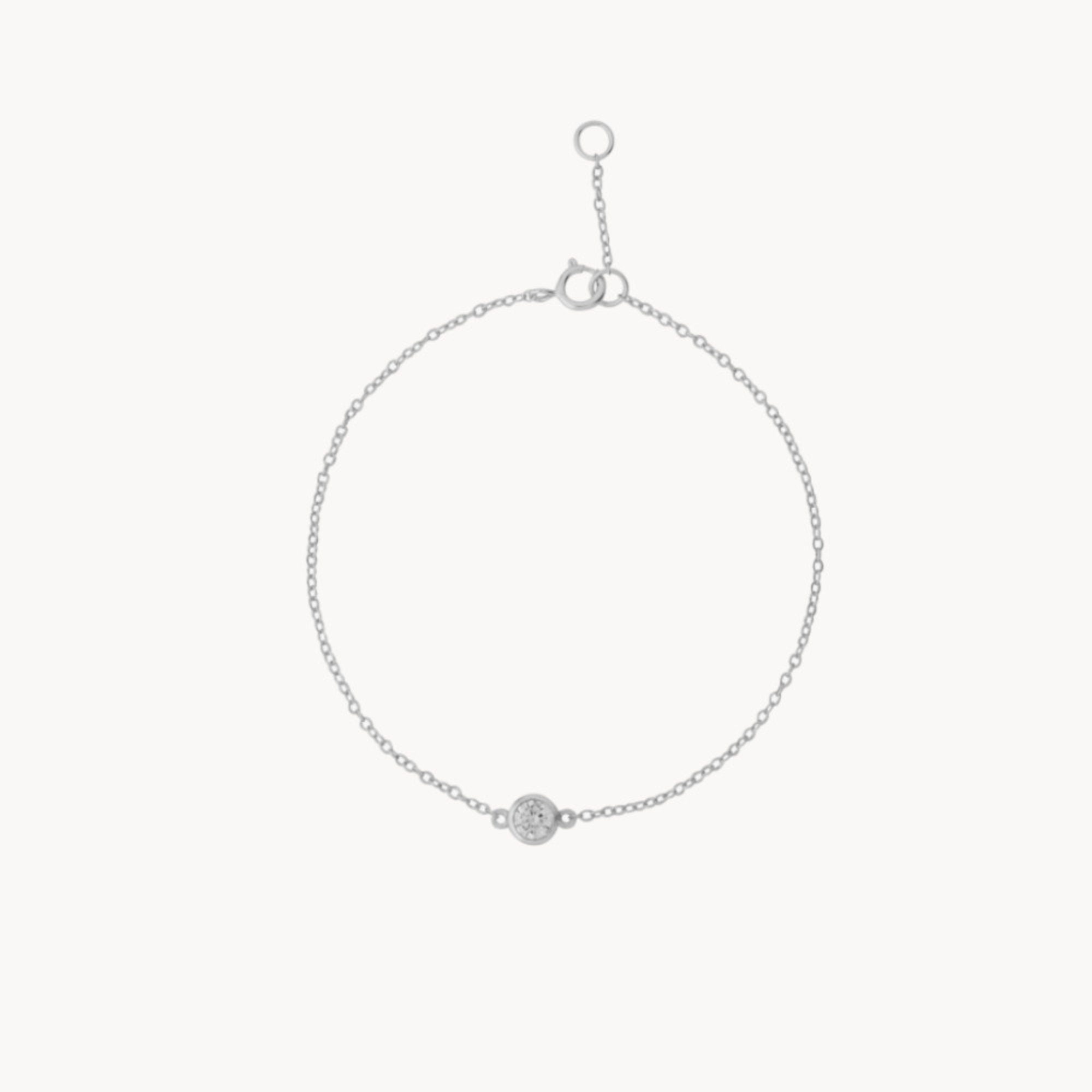 Glima Dainty CZ Bracelet – Minimalist Gold & Silver Charm