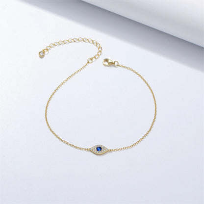 Glima Evil Eye Bracelet – 18K Gold Plated Sterling Silver Gift for Her
