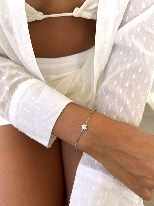 Glima Magen David Bracelet – 14K Gold or Sterling Silver Jewish Star Charm