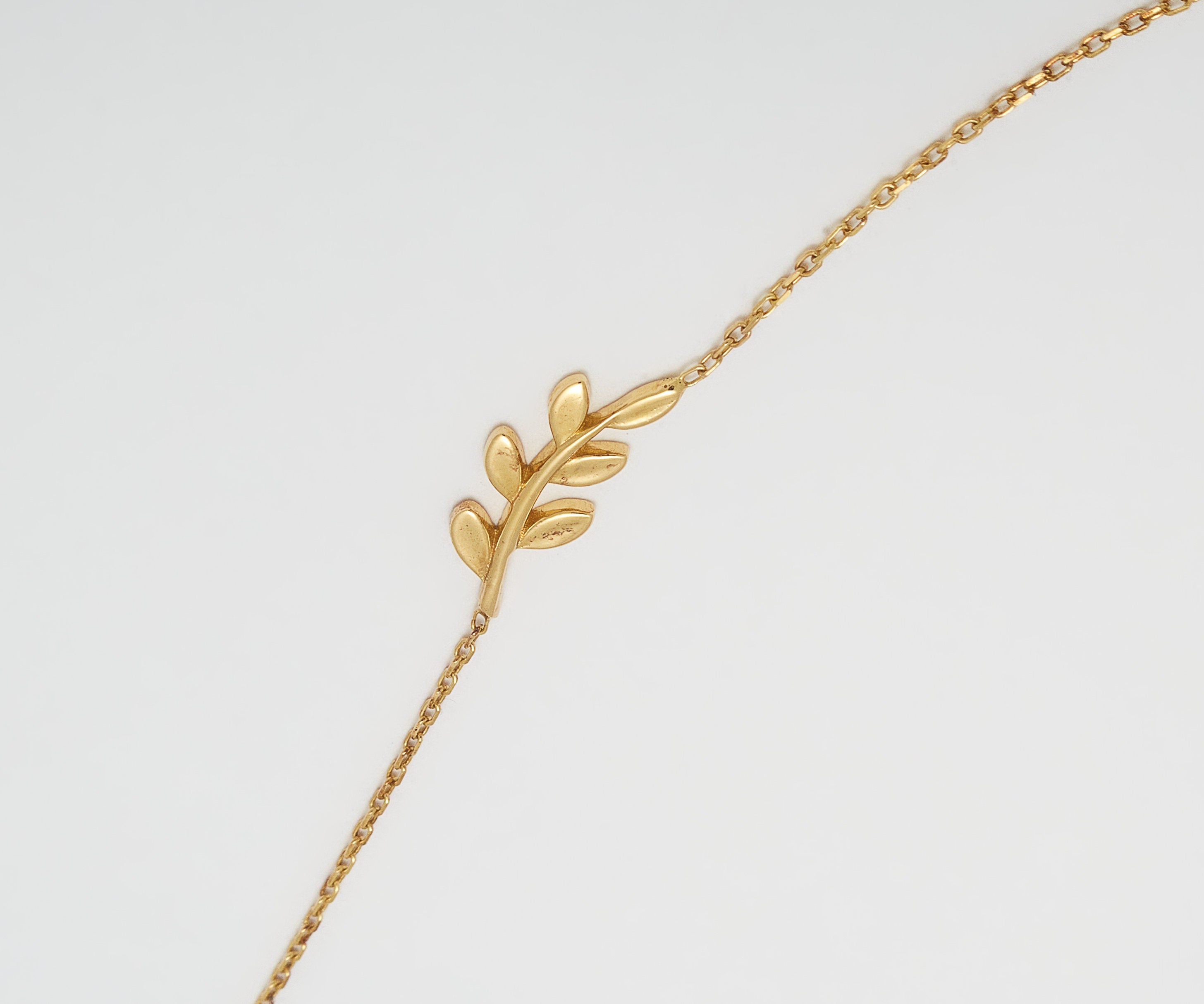 Glima Gold & Silver Leaf Necklace for Women