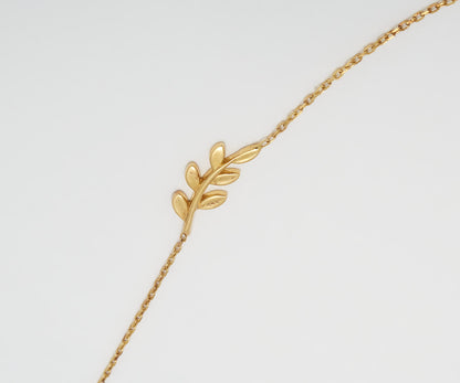 Glima Gold & Silver Leaf Necklace for Women