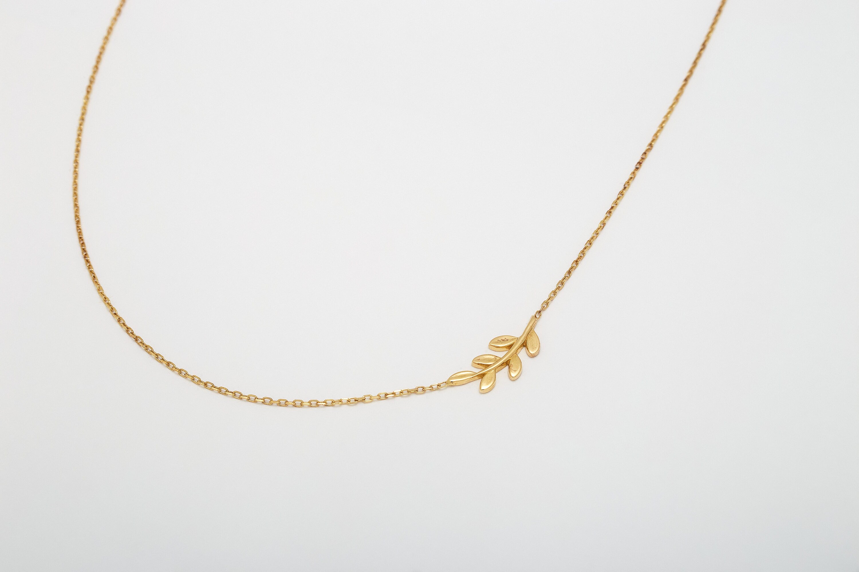 Glima Gold & Silver Leaf Necklace for Women