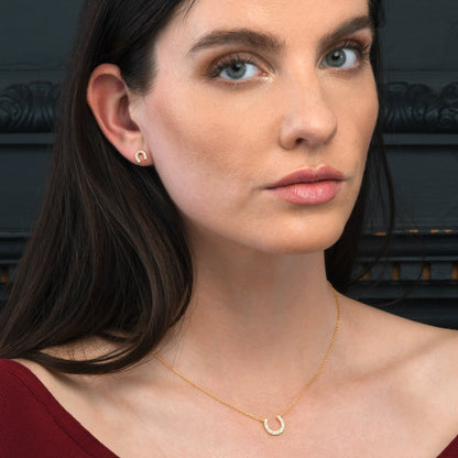 Glima Horseshoe Necklace – Gold Plated Sterling Silver Lucky Charm