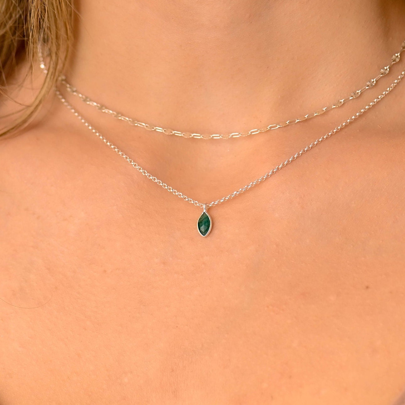 Glima Layered Sterling Silver Necklace Set