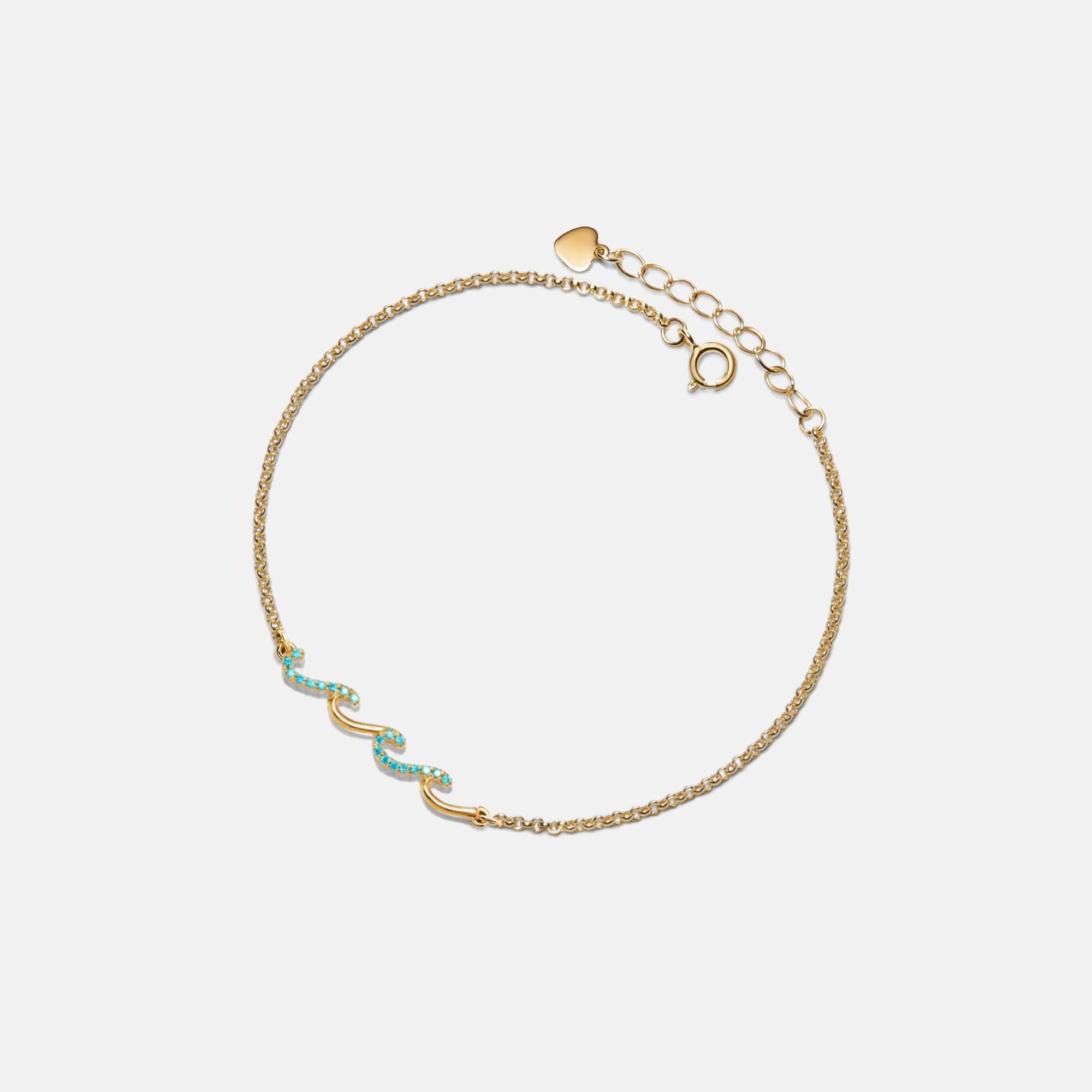 Glima Ocean Wave Bracelet – Dainty Gold & Silver Friendship Charm