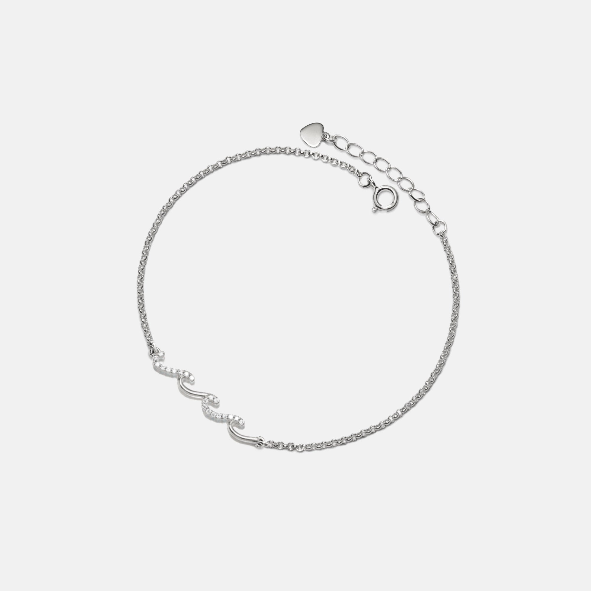 Glima Ocean Wave Bracelet – Dainty Gold & Silver Friendship Charm