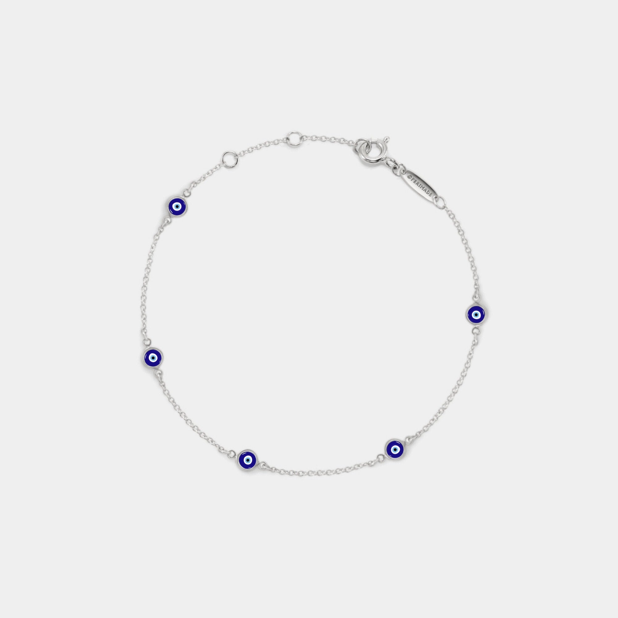 Glima Turkish Evil Eye Bracelet – Sterling Silver Nazar Charm Gift