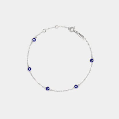 Glima Turkish Evil Eye Bracelet – Sterling Silver Nazar Charm Gift
