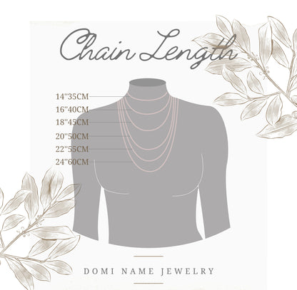 Glima Handmade Birthstone Name Pendant – Wedding & Christmas Gift