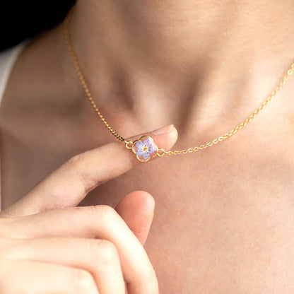 Glima Floral Resin Pendant – Bridesmaid Jewelry Gift