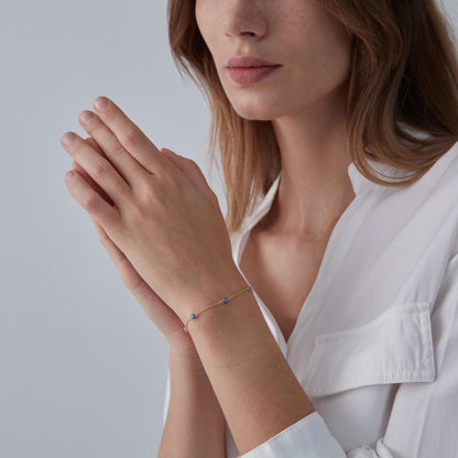 Glima Turkish Evil Eye Bracelet – Sterling Silver Nazar Charm Gift