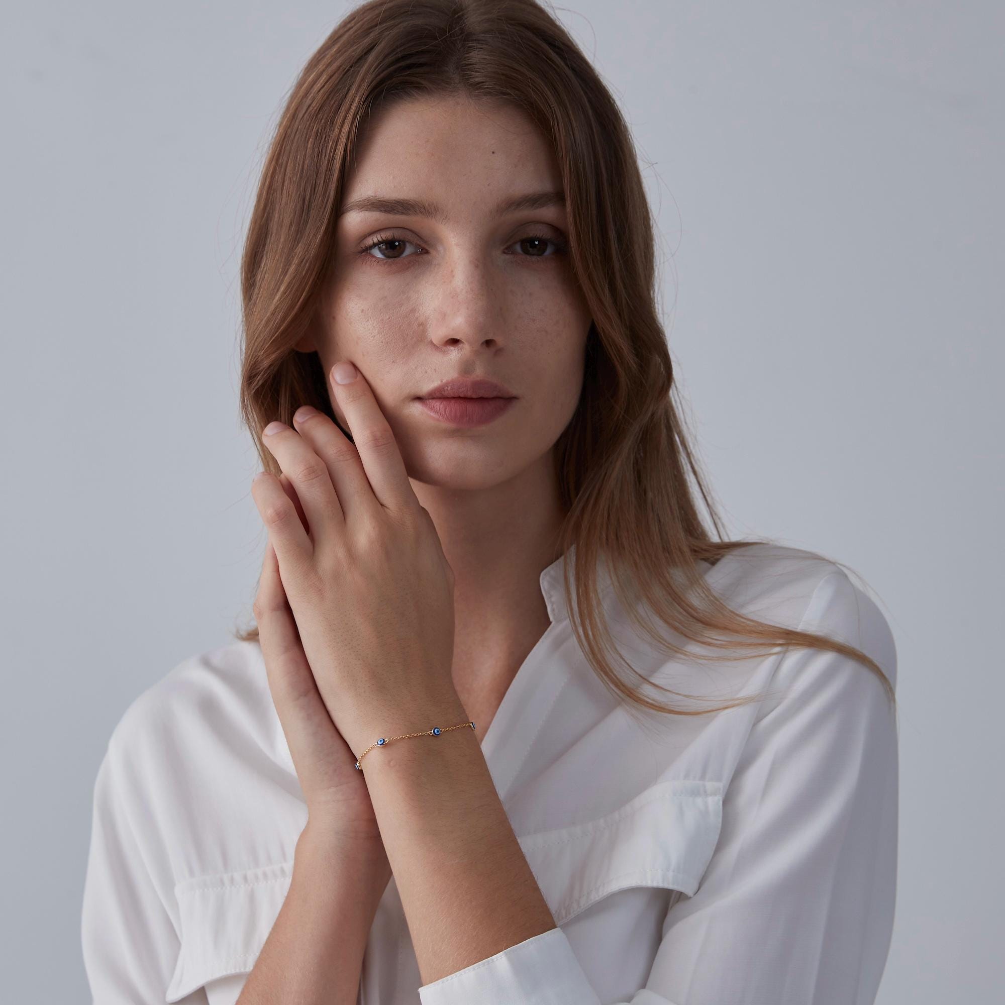 Glima Turkish Evil Eye Bracelet – Sterling Silver Nazar Charm Gift