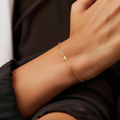 Glima Soccer Bracelet – 24K Gold Filled Adjustable Game Day Gift for Her