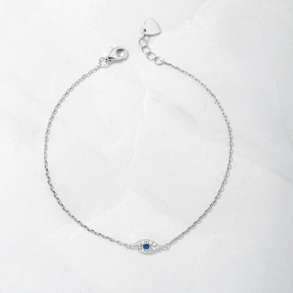 Glima Evil Eye Bracelet – Dainty Adjustable Protection Charm for Her
