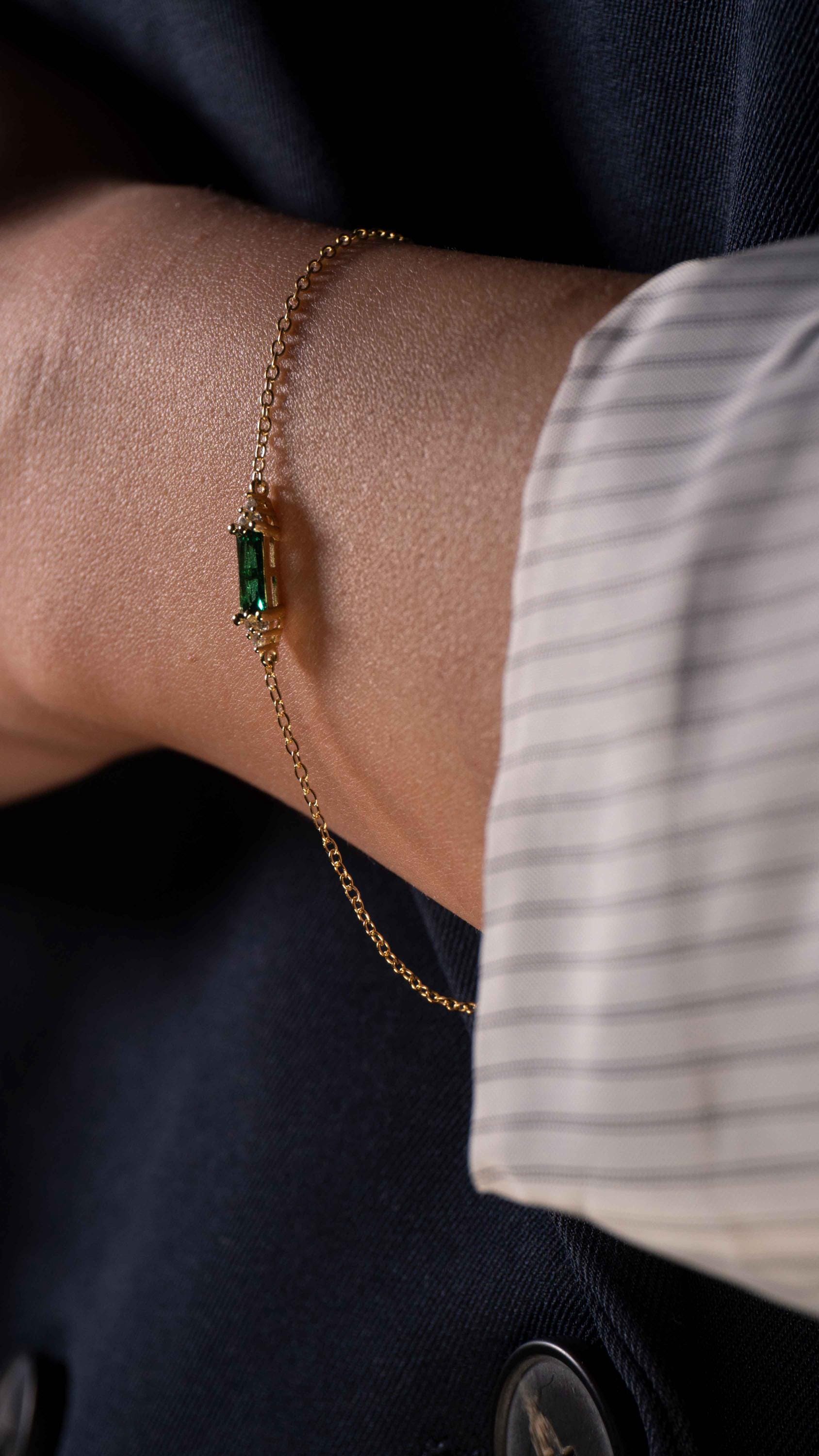 Glima Gold & Silver Charm Bracelet – Dainty Sterling Minimalist Jewelry