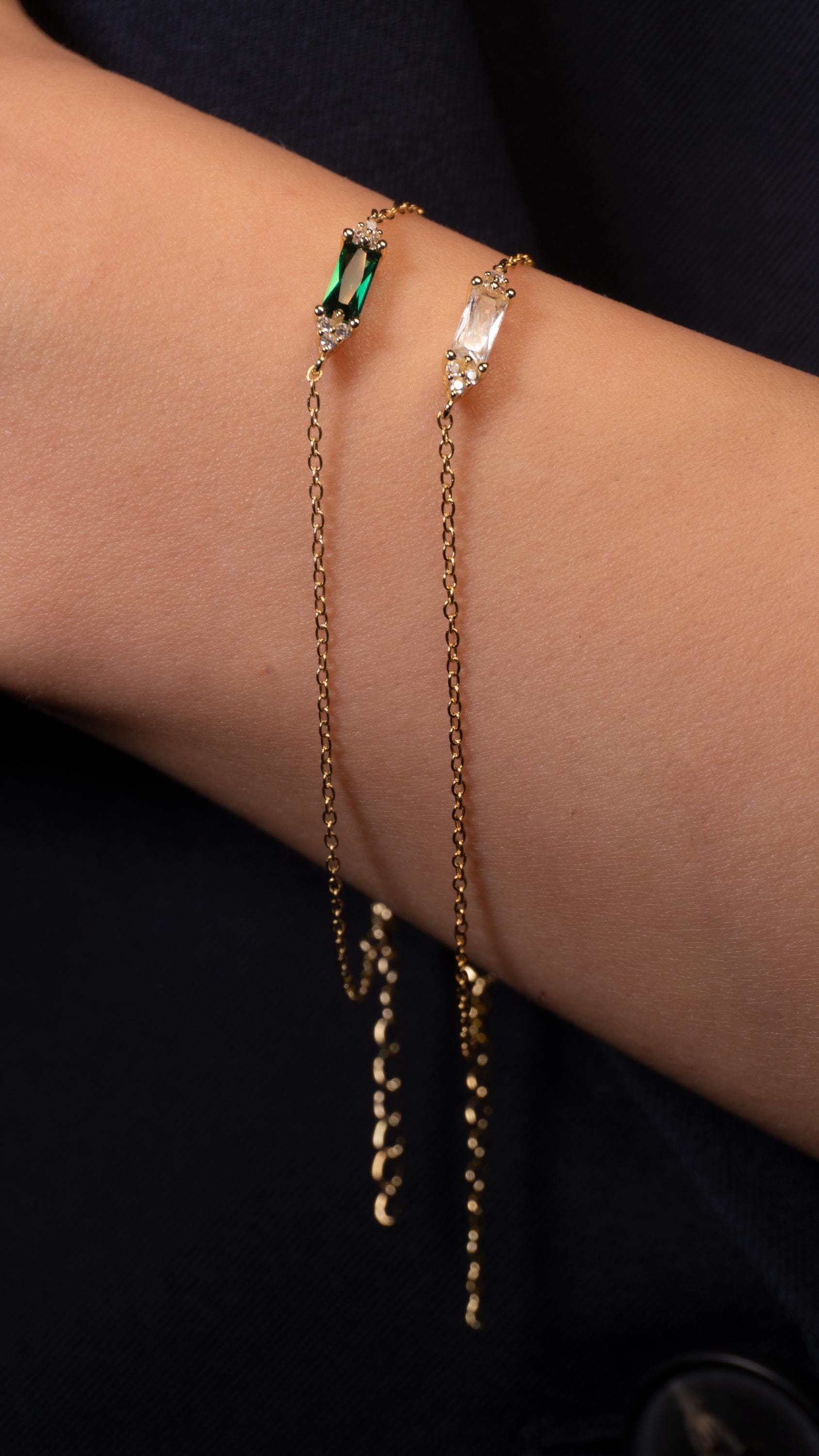 Glima Gold & Silver Charm Bracelet – Dainty Sterling Minimalist Jewelry